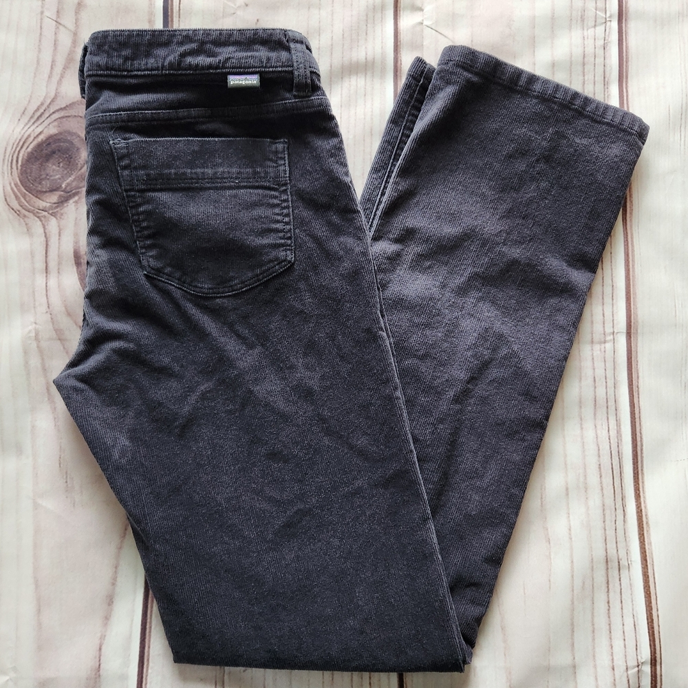 Patagonia Corduroy Organic Cotton Straight Leg Pants Forge Gray, Women's Size 29 - Picture 2 of 12